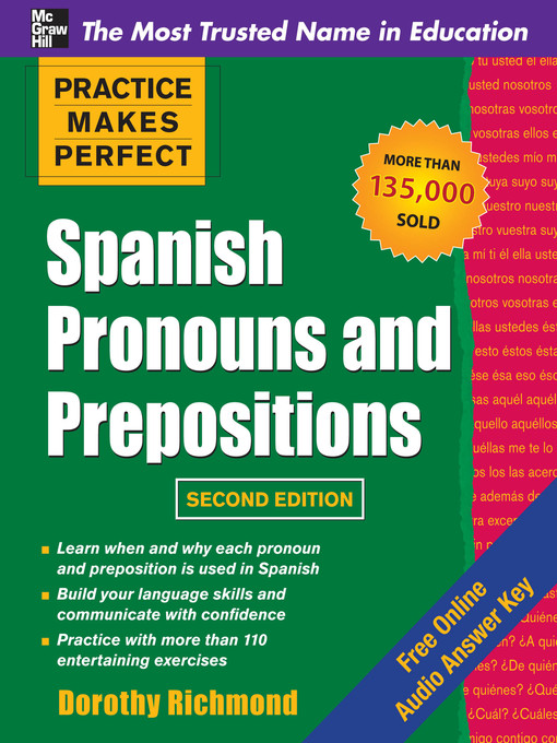 Title details for Spanish Pronouns and Prepositions by Dorothy Richmond - Available